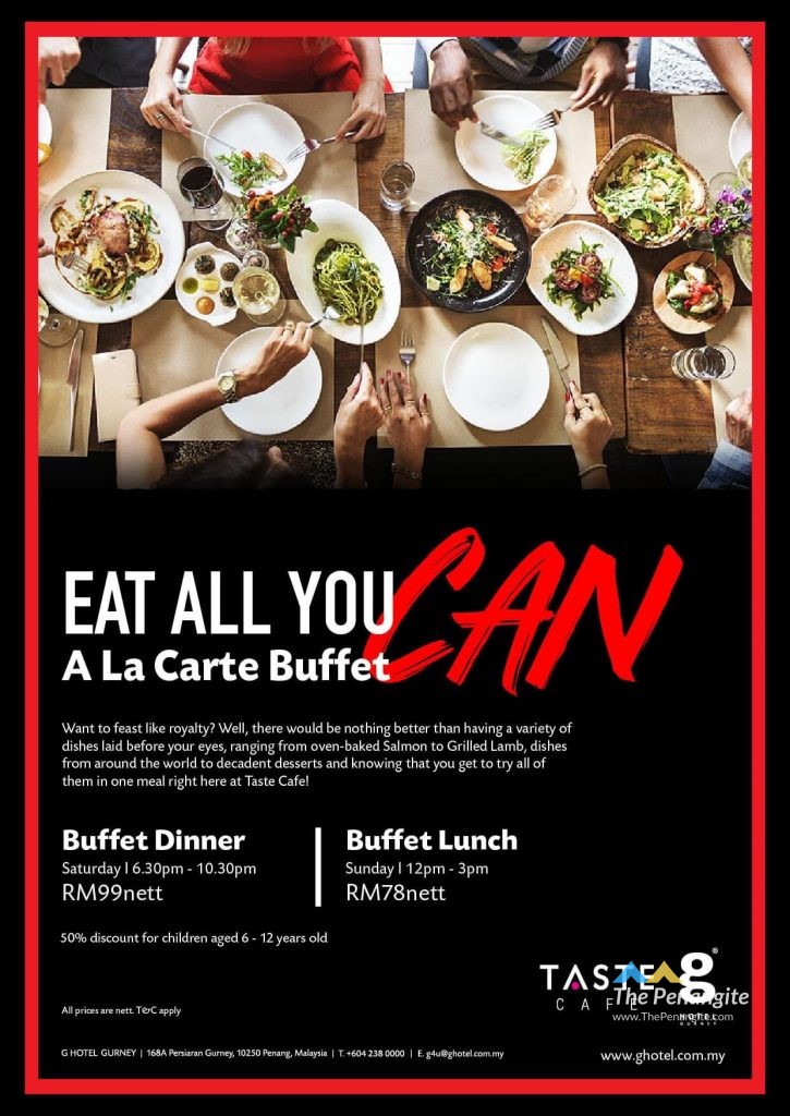 E&o penang buffet dinner price 2022